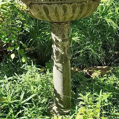 Cement Bird Bath 