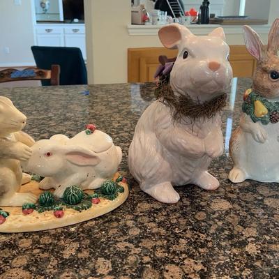 Bunny Glass Decor
