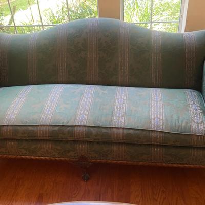 Vintage Style Green Sofa 