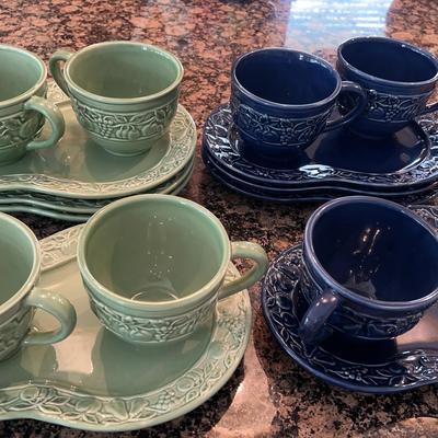 Two sets of snack trays