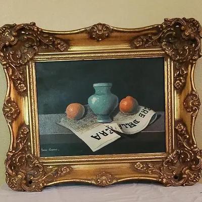 Still Of Life Oil On Canvas By Juan Pedros