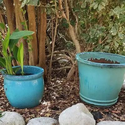 2 Terracotta Pots 
