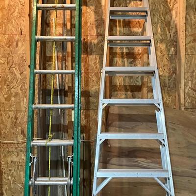 10 Ft Werner Ladder and 20 Ft Extension Ladder