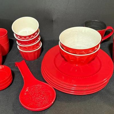Royal Norfolk Red Dish Set And More