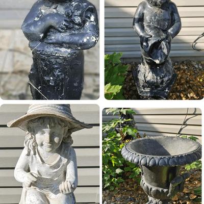 Garden Statues & Plant Urn