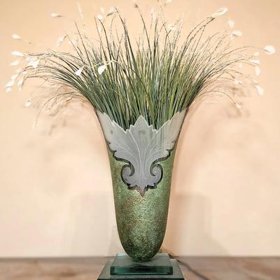 Guenther Luna Art Glass Vase: Signed