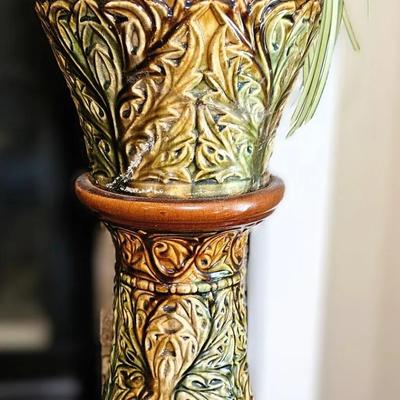 Roseville Blended Ceramic Planter And Stand