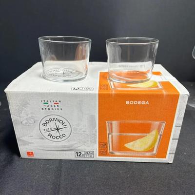 Glassware - 12pc Bodega Cups, 6pc Wine Glasses & Eclectic Pink Vase (see all photos)