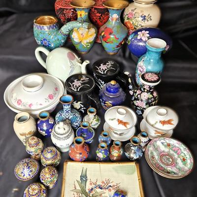 Special Collection of Asian Art: Cloisonne Enamel & More!