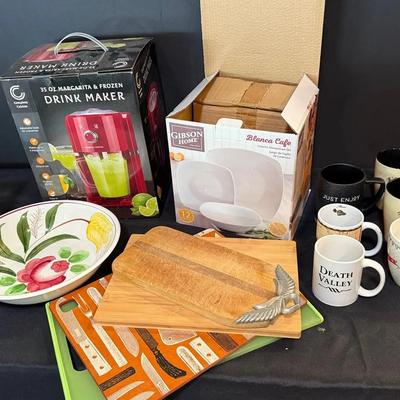 New Complete Cuisine Drink Maker, New 12 Piece Ceramic Dinner Ware, Decorative Bowl And More!