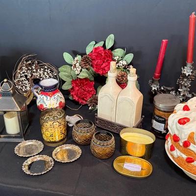 Mystery Lot Includes Decorative Cake Plate, Candles And More!