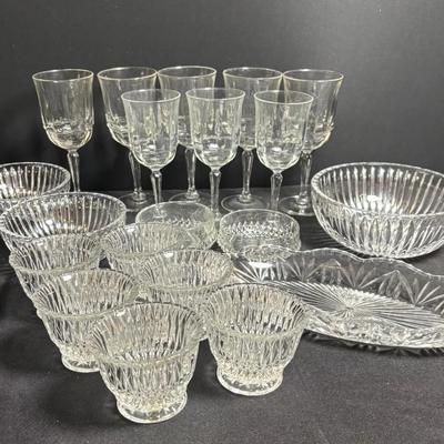 20 pc Crystal Serving Set including 8pc Stemware