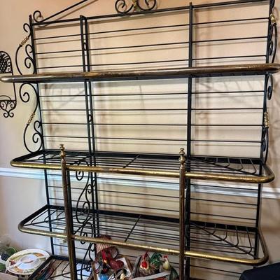 Large Decorative Wire Shelving Unit