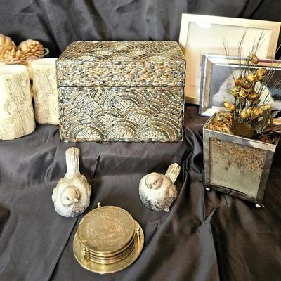 Warm Gold Decor & Vintage Coasters