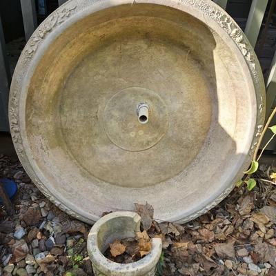 Birdbath Fountain Pieces