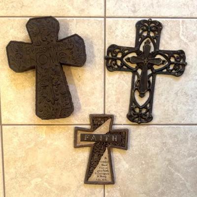 Beautidul Crosses (Made Of Wought Iron, Metal And Plastic)