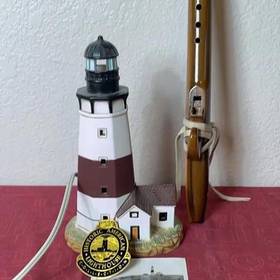 Native American Flute, Lighthouse Light Up Decor, And Purdyturn