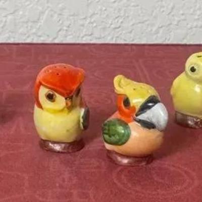 Antique Salt And Pepper Shakers (Birds)