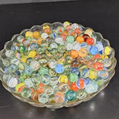 Lot 2 of Unique Collectors Marbles - Uranium 