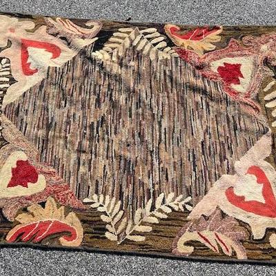 Early Maine Hooked Folk Art Rug. Foliate and center diamond.


Early Maine Hooked Folk Art Rug. Foliate and center diamond.

