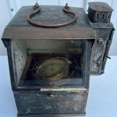 Lobsterman's Illuminated Binnacle Compass With Brass Case  
