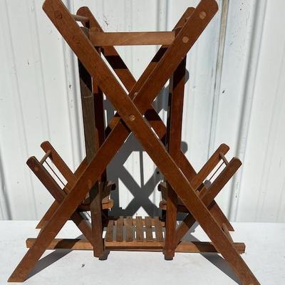 Doll's Wooden Double Seat Garden Glider