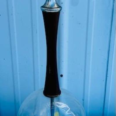 Mid Century Modern Glass Ball Displays Ashtray With Marbles