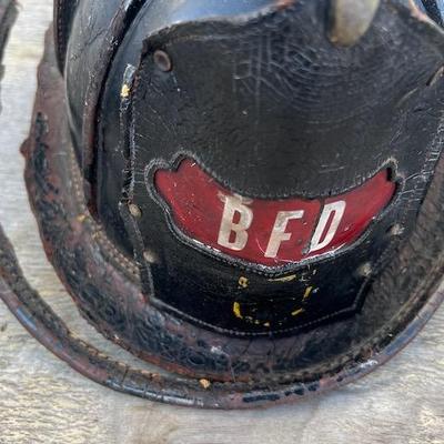 Rare Cairns 1880s Fire Helmet Biddeford, Maine.