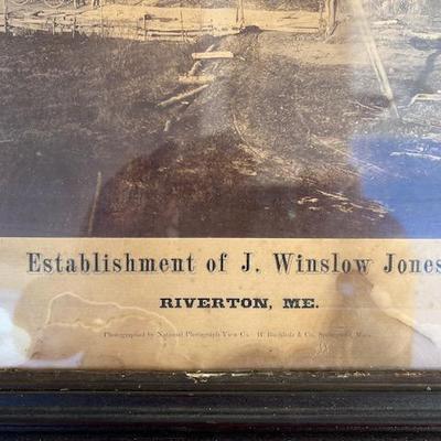 riginal photo of J Winslow Jones canned corn factory by National Photograph View Company.