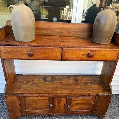 Early Pine Water Bench