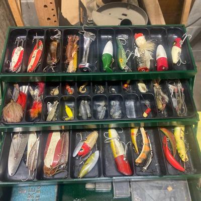 My Buddy Tackle Box with Vintage Lures