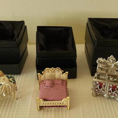 Keren Kopal Trinket Boxes w/ Crystals - Lot 2 (DR)