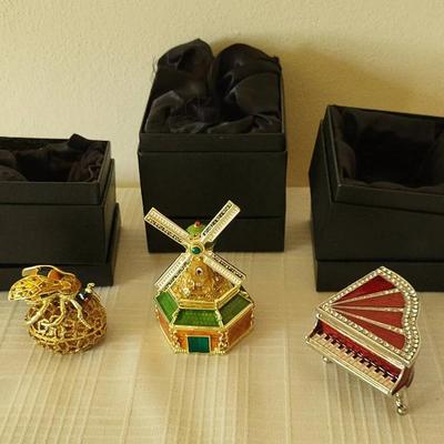 Keren Kopal Trinket Boxes w/ Crystals - Lot 1 (DR)