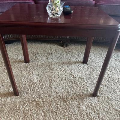 Wood coffee table