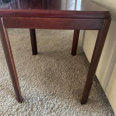 Wood side table
