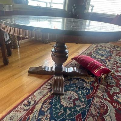 Round side table