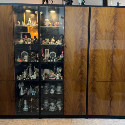 Large Display Cabinet w/ Lights – Storage Contents Not Included