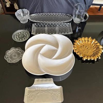 Crystal & Ceramic Serveware – Fifth Avenue, Muirfield, Joshua Maxwell, FTDA 1986, Avon & More