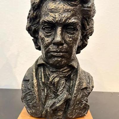 Vtg 1961 Ludwig Von Beethoven Sculpture Bust by Schillaci for Austin Productions