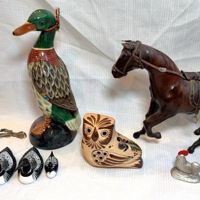 Vintage Animal Figurines & Handcrafted Décor