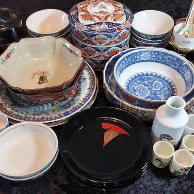 Japanese Arita & Kutani Vintage Dishware Assortment + More