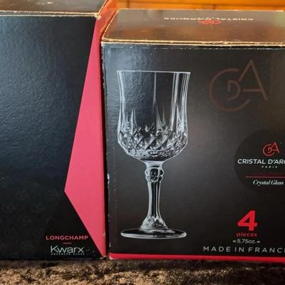 Cristal D’Arques “Longchamp” Crystal Glassware – Made in France (14 pcs) Still In Box
