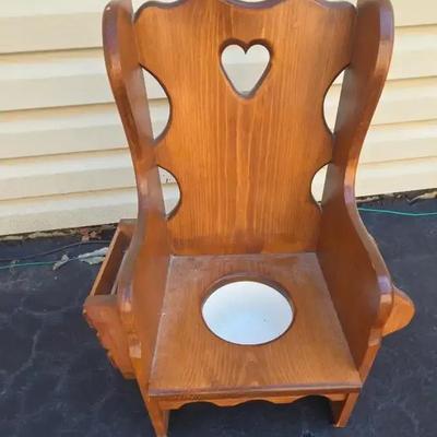 Vintage Childs Potty Chair