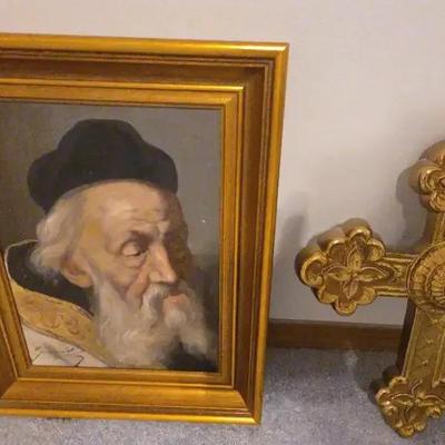Jeno Gussich The Bearded Rabbi Plus Decor Cross