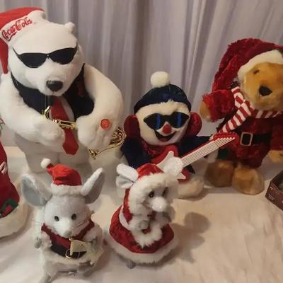 Holiday Animated Plushes, Coca-Cola Bear