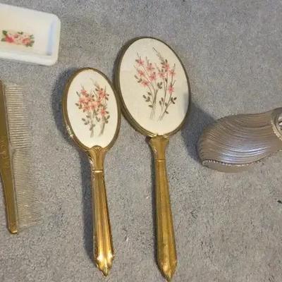 Vintage Brush, Mirror,  Comb & Other Accessories 
