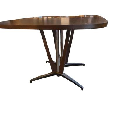 Mid Century Modern Chrome Craft Style Kitchen Table With 4 Chairs
