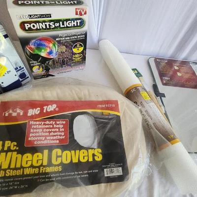 Big Top Wheel Covers, Dry Erase Biard, All In One Workdwide Power Adapter, Points Of Lights 