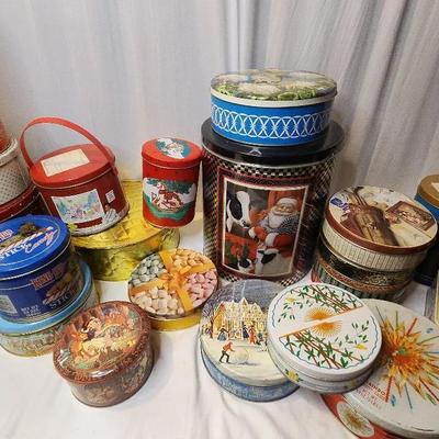 Large Assortment Of Vintage Tins - Disney Snow White Tin, Hershey's, Cadbury's