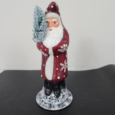 L Lot #B37 - Ino Schaller Limited Edition Handmade Papier Mache Santa